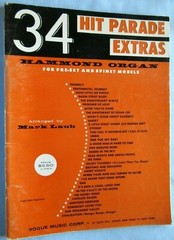 34 Hit Parade Extras Spinet Hammond Organ Models 80 Pages 1958 Music Book