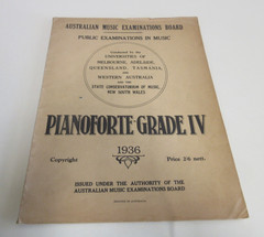 Pianoforte – Grade IV – Australian Music Examinations Board – 32 Pages – 1936