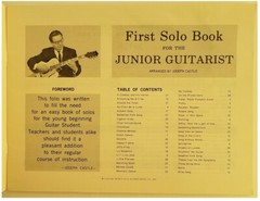 First Solo Book for the Junior Guitarist by Joseph Castle (Alfred; 1967) – VG