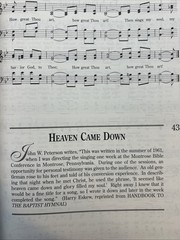 Heritage Hymnal Heart-Warming Favorites Large Print Edition 1998 Gospel Songbook