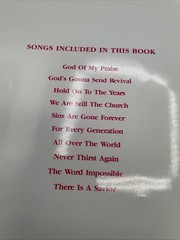 The Talleys, For Every Generation songbook Word Sheet Music Christian 1988 EX