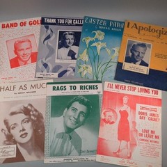 Vintage Piano Vocal Sheet Music Songbook Large Lot 89 Early 1900&rsquo;s to 1960&rsquo;s