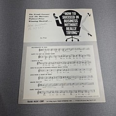 Lida Rose & Till There Was You By Wilson Music Man 1957 Vintage Sheet Music