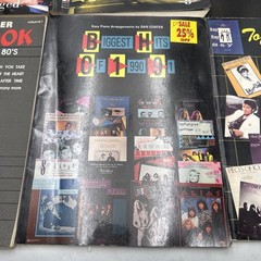 Greatest Hits 1980s Guitar Piano Songbook Lot Tablature MTV Journey Jackson MORE