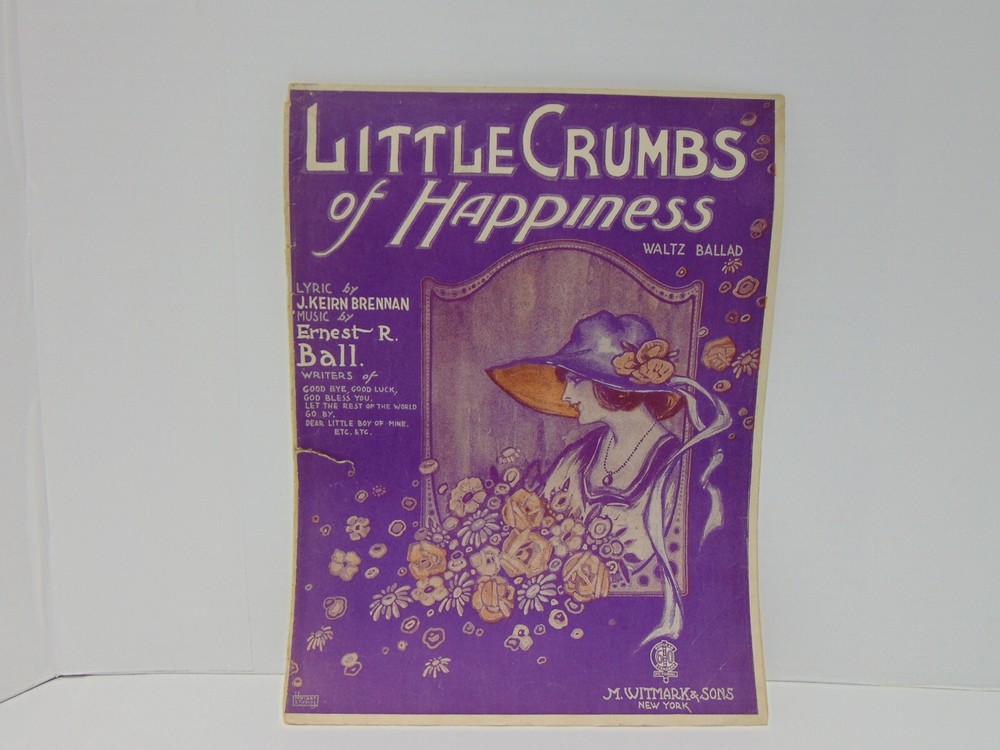 Little Crumbs Of Happiness Waltz Ballad Sheet Music 1920 M. Witmark & Sons