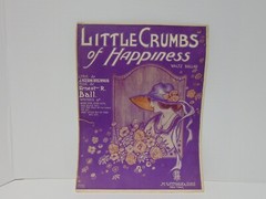 Little Crumbs Of Happiness Waltz Ballad Sheet Music 1920 M. Witmark & Sons