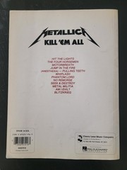Cherry Lane Music Company Metallica Kill &lsquo;Em All Guitar Tablature & Sheet Music