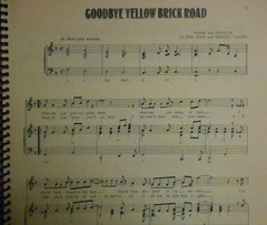 Spiral bound ELTON JOHN Songbook GOODBYE YELLOW BRICK ROAD Sheet Music 18 Songs