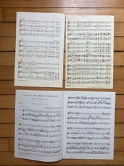 English Cathedral Anthems- Treble Voices & Boys/Men (3 Vintage Scores)