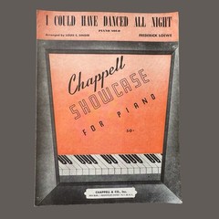 I Could Have Danced All Night Sheet Music Lerner Loewe Singer Piano Solo 1955
