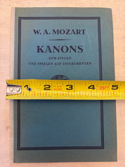 1930 Mozart Kanons German Choral Songbook Vocal Score Music Book Kallmeyer VTG