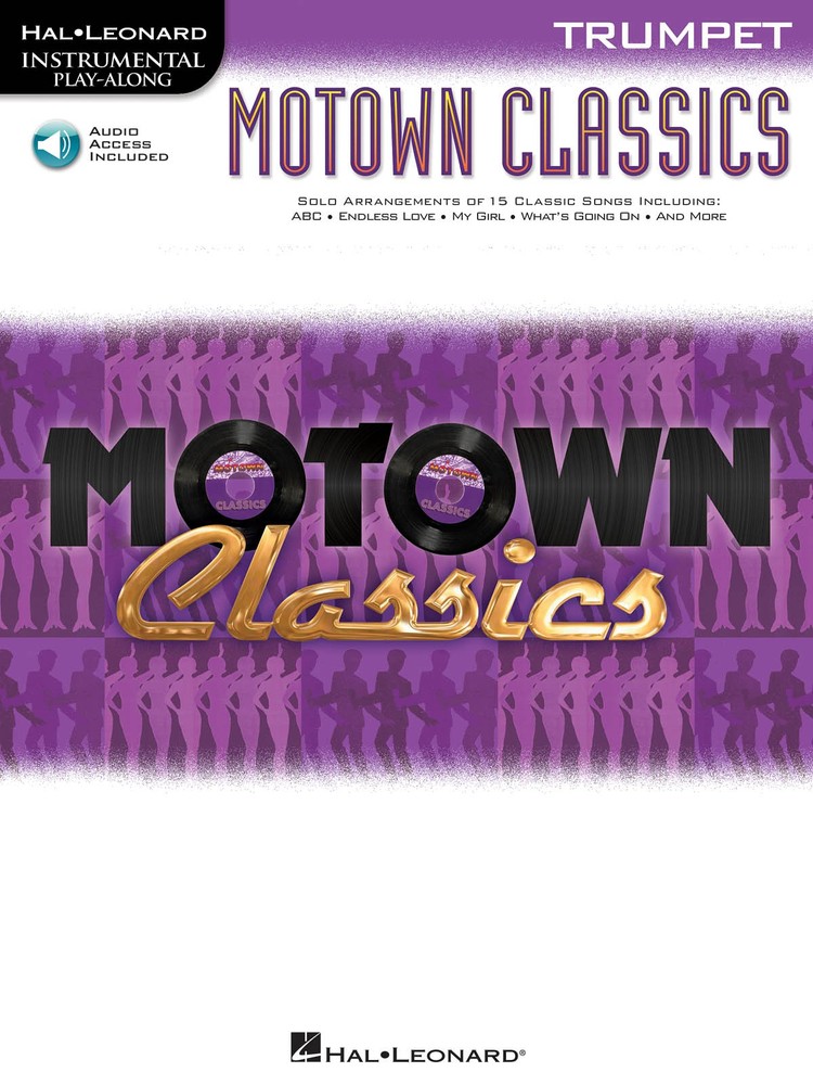 Motown Classics Trumpet Solo Sheet Music 15 Pop R&B Songs Play-Along Book Audio