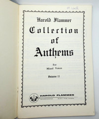 Collection Of Anthems for Mixed Voices Volume II Harold Flammer 1942