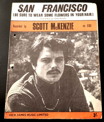 SAN FRANCISCO Original Sheet Music Recorded by Scott McKenzie (1967)
