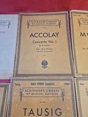 Lot of 9 Vintage Schirmer&rsquo;s Library Musical Classics Piano Violin Sheet Music…