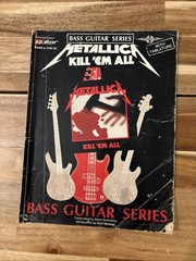 Metallica Kill &lsquo;Em All Bass Guitar Tab Book & Lyrics