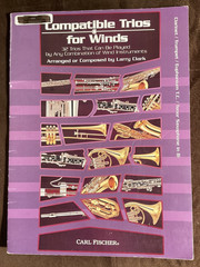 Compatible Trio for Winds MUSIC BOOK for Clarinet, Trumpet, Tenor, Sax, NICE!