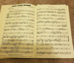 1954 PAPA LOVES MAMBO Fox Trot Sheet Music Al Hoffman Multiple Parts
