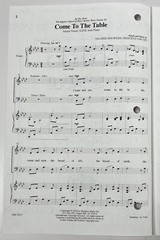 Come to the Table Valerie Showers Crescenz SATB Chorus Piano Sheet Music Hinshaw