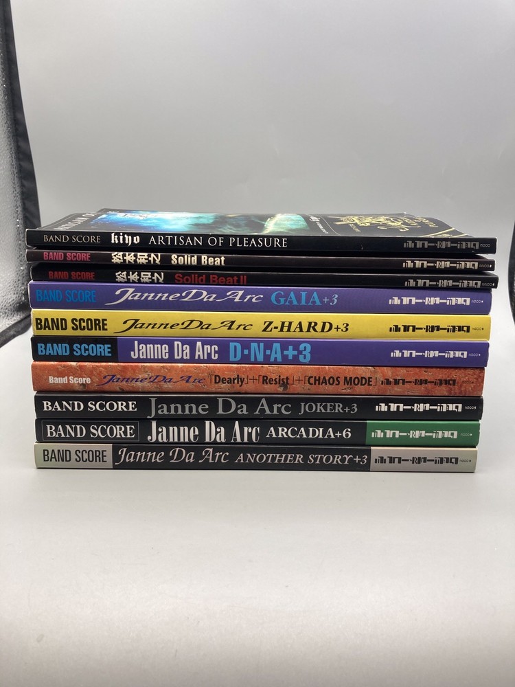 10 Books Janne Da Arc Japanese Music LOT BAND SCORES + SOLO PROJECTS Shinko