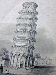 c1860 Pisa Polka Victorian Music Sheet E.H.B. Brandard Italy Leaning Tower of