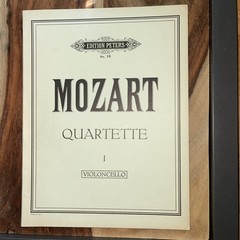 Sheet Music Mozart Quartette 1 No 16 Edition Peters Violoncello Cello Score Beck
