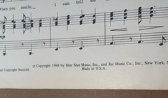 This Guy&rsquo;s in Love With You Vintage 1968 Sheet Music Burt Bacharach Hal David M9