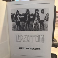 LED ZEPPELIN Songbook OFF THE RECORD 1988 GUITAR TAB Bass & Drums New!!