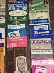 Lot of 22 Vintage Sheet Music 1940s-1950s Bing Crosby Pat Boone Standards