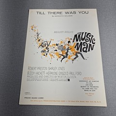 Lida Rose & Till There Was You By Wilson Music Man 1957 Vintage Sheet Music