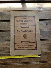 Parks Imperial Sacred Quartets #1 Female Voices Music & Songbook VERY old