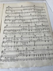Vintage 1963 I Want To Hold Your Hand BEATLES SHEET MUSIC Duchess Guitar Piano