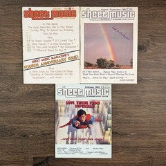 Vintage Sheet Music Magazine Lot 3 1981 1984 Piano Guitar Superman