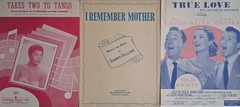 Lot of 40+ 1950s Vintage Sheet Music Pieces – All G or VG Condition