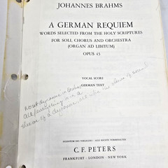Brahms A German Requiem Op 45 Vocal Score German Text Ein Deutsches Requiem Vtg