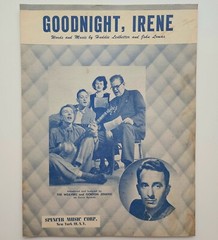 1950 Huddie Ledbetter Blues Folk Sheet Music The Weavers Goodnight Irene