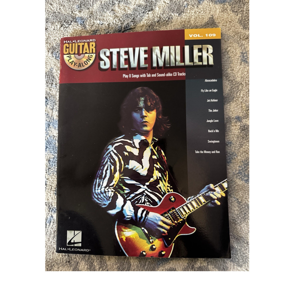 Hal Leonard Steve Miller Electric Guitar Song Book Sheet Music Tabulature Rock