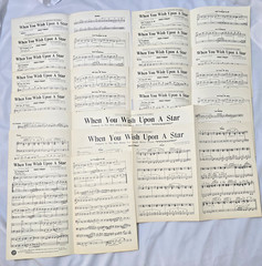 Pinocchio When You Wish Upon A Star 1940 Vintage Sheet Music Orchestra Parts