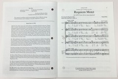 Daniel Moe Requiem Motet SATB Chorus Divisi Unaccompanied Sheet Music ECS Pub