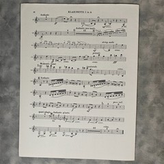 ca1950s Tchaikovsky Sym 6 Pathétique Clarinet 1 in A Orchestral Sheet Music Part
