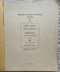 Vintage Schirmer’s Library Vol. 146 Czerny & Vol. 316 Duvernoy – 1893 & 95