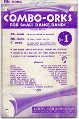 Group of 7 Combo-Ork music books from 1950&rsquo;s