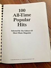 100 All-Time Popular Hits Complete Words & Music Songbook~Piano & Guitar Chords