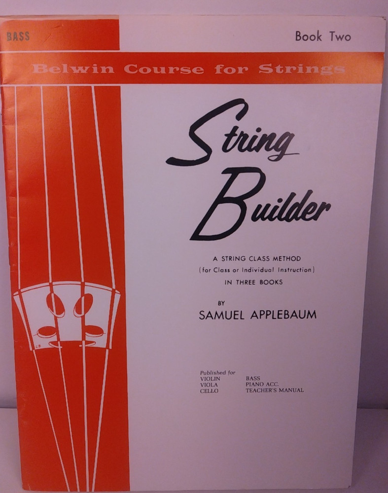 Belwin Mils String Builder For String Bass Music Book Two – New