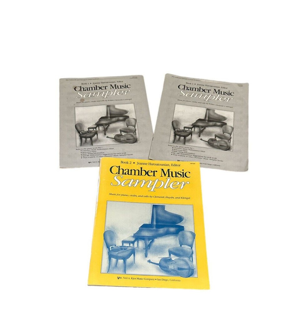 Chamber Music Sampler Book 2 Music For Piano Violin and Cello + Book 1 Music