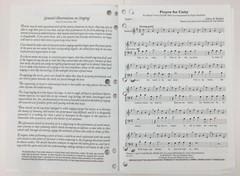 Prayer For Unity SATB Choral Handbells Sheet Music Jeffrey Rickard Sacred Press