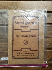 Parks Imperial Sacred Quartets #1 Female Voices Music & Songbook VERY old