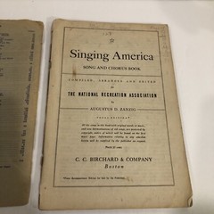 Vintage Singing America C. C. Birchard & Co. Boston Song & Chorus Book