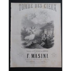 Masini F.Nightfall Of Heaven Singer Piano 19th Century