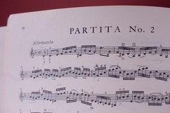 Bach Sonatas & Partitas Violin Solo Book IMC with Facsimile of Manuscript 2525